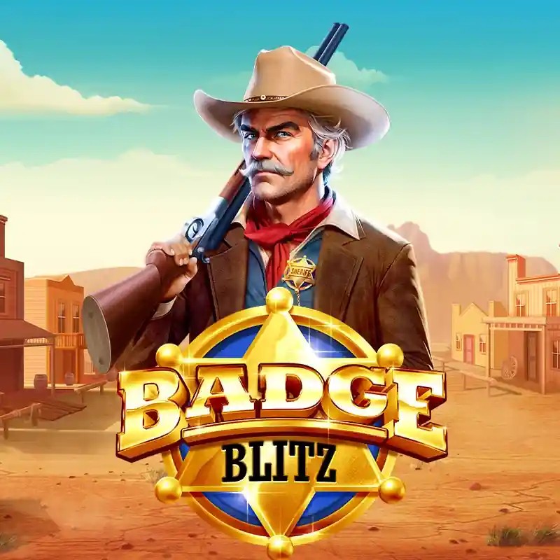 Badge Blitz logo by Pragmatic Play at Afkspin Casino