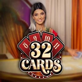 Live Casino logo of 32 Cards from Ezugi at Afkspin Casino