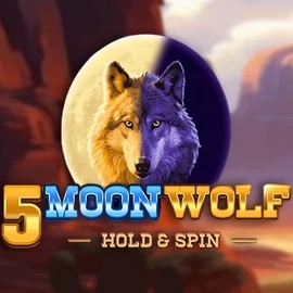 Official Slots logo: 5 Moon Wolf by Apparat Gaming at Afkspin Casino
