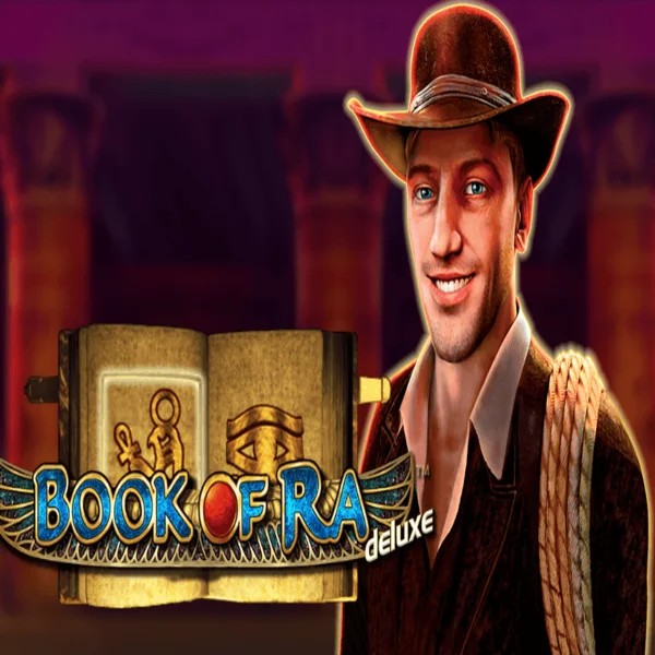 Book of Ra Deluxe slot visual from Novomatic available on afksspin.com
