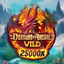 Dragons of Arcane Wild by Foxium, showcased at afksspin.com – game logo