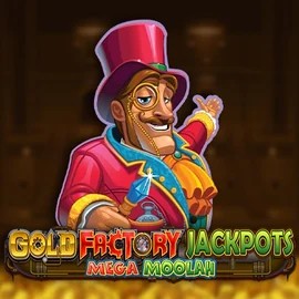 Enjoy Gold Factory Jackpots Mega Moolah by Aurum Signature Studios – logo hosted on afksspin.com