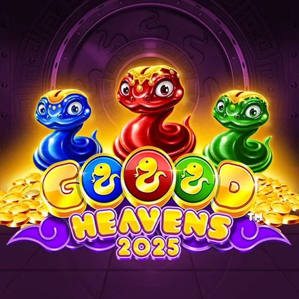 Goood Heavens slot logo by Rarestone Gaming at Afkspin Casino