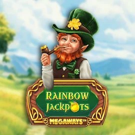 Rainbow Jackpots Megaways logo – Jackpots by Red Tiger Gaming at Afkspin Casino