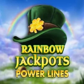 Rainbow Jackpots Power Lines slot logo by Red Tiger Gaming at Afkspin Casino